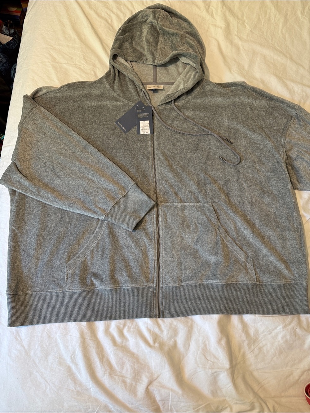 Universal Thread Gray Zip-Up Hooded Sweatshirt Womens Size 4X NWT